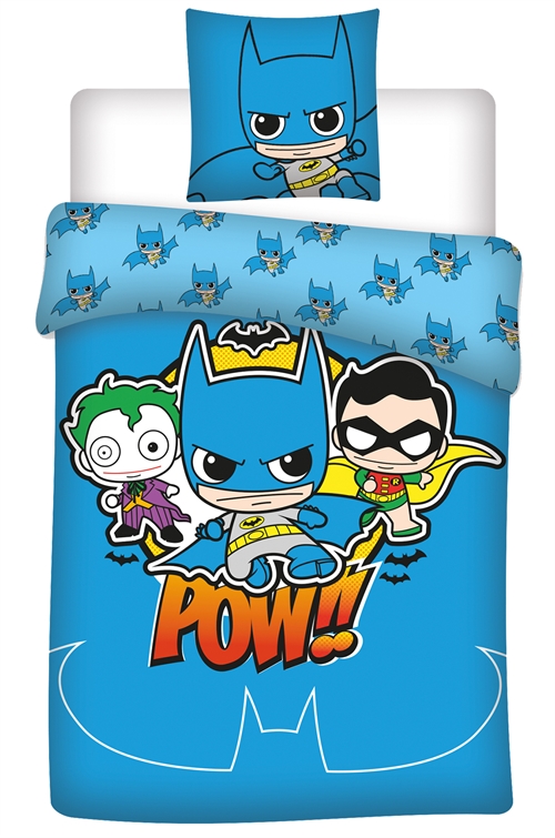 Billede af Junior sengetøj 100x140 cm - Batman DC Pop sengesæt junior - Vendbart design - 100% bomuld